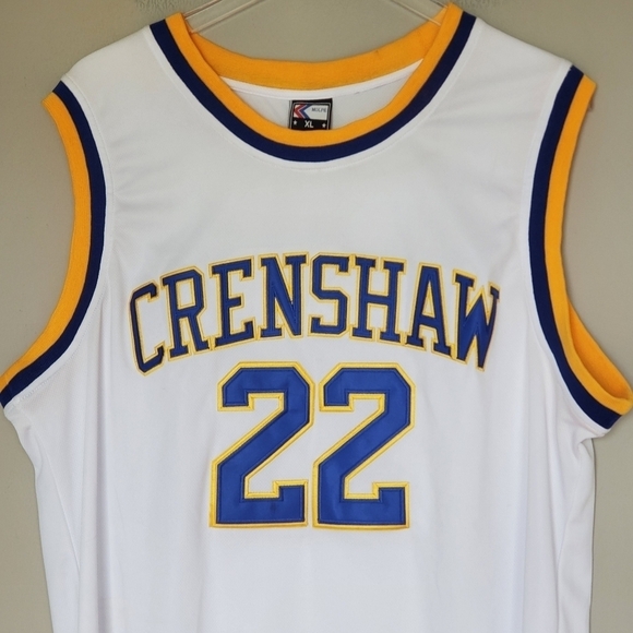 Quincy McCall #22 Crenshaw High School Jersey Stitched White Blue Size XL - Picture 4 of 9
